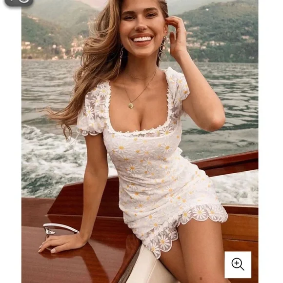 knee length dresses for ladies Brulee Daisy Mini Skirt main image 1